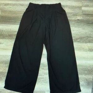 Black Wide-Leg Pants